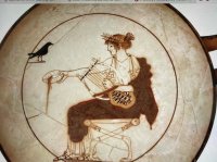 Ο Απόλλωνας τελεί σπονδή, Αττική κύλικα (480 – 470 π.χ.)